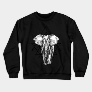 geometric elephant Crewneck Sweatshirt